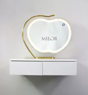 Gương để bàn trang điểm đèn led Apple